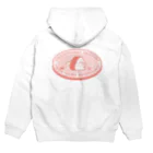 北風のゼリーの焼きししゃもおにぎり（サーモンピンク） Hoodie:back