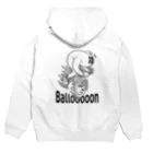 nidan-illustrationの"Ballooooon" #2 パーカーの裏面