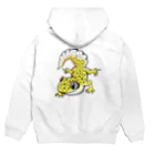 もむのふの爬虫類グッズやさんのレオパちゃんバックプリント Hoodie:back