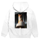 KAIの夕焼け猫 Hoodie:back