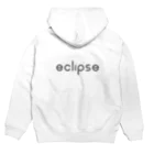 e c l i p s eのeclipseパーカー【黒文字】 Hoodie:back