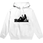 うの UNOの窓際のうの（白黒） Hoodie