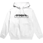 croquis.(クロッキー)のcroquis./ベーシックロゴ(黒) Hoodie