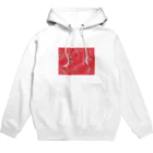 謎はないけど謎解き好きのお店の謎柄の和風グッズA（紅赤） / Japanese style goods A inspired by escape room (Red) Hoodie