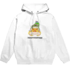 しろくまるいるいと動物たちのカエルのピラミッド Hoodie