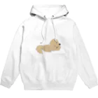 Pongsan's shopの横向きリラックスわんこ Hoodie