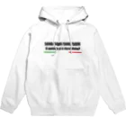 FIAT500 Merceのフィアット500 黒文字 Hoodie