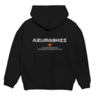 Hokkaido dialect roomのAZUMASHII(あずましい)　りす Hoodie:back