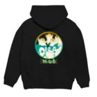 ぎんまにの【バックプリント】ペンギン[mob]（きみどり） Hoodie:back