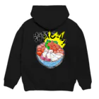 月兎耳庵 つきとじあん　矢光いるるの海鮮どーん！ Hoodie:back