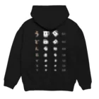 kg_shopの[☆両面] うどん茹でるな【視力検査表パロディ】 Hoodie:back