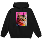 choko＆malonのカラフルな猫 Hoodie