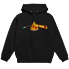 レコードの巣の狂気とチーズほとばしるピザ Hoodie