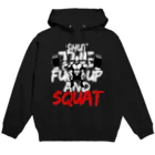 RampageWorkout のBig3 Squat Hoodie 黒系色 パーカー