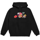 なないろ屋 SUZURI店のわいわい百鬼夜行 Hoodie