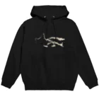 mofmenomossoの濃色モノクロ猫 Hoodie