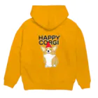 5corgisのHAPPY CORGI Hoodie:back