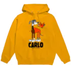 Houndy's supply イタグレ服【ハウンディーズ】のCARLOくん専用 黒文字 Hoodie