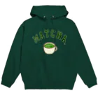 けいすけ_まちゃおの抹茶ラテロゴ/Matcha Latté logo パーカー