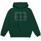 KAWAGOE GRAPHICSのフットボールピッチ Hoodie