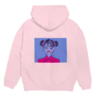 あくびのチャイナっ子 Hoodie:back