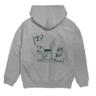 lonesuke's shopのキレてるさば缶 Hoodie:back