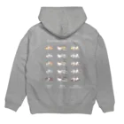 BowWoof Shopの【濃カラー】こいぬシェルティ無防備 Hoodie:back