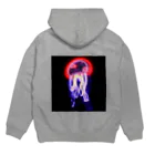 mmmzKのjellyfish_ネオン Hoodie:back