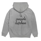 たつおと海子 公式ショップのSeasideKitchen（シンプル） Hoodie:back