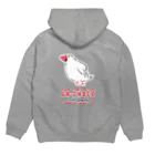 EASEの義理チョコ文鳥 Hoodie:back