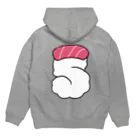 9bdesignのスシ・ナンバーズ 5 Hoodie:back