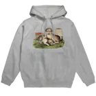 Saza-nami Antique designの２匹の犬 Hoodie