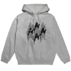 satok0のタイリング白黒のびネコ Hoodie