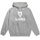 9LIVES 猫たちの王国の9LIVES logo white パーカー