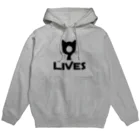 9LIVES 猫たちの王国の9LIVES logo black パーカー