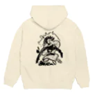 三遊亭小とりの稽古中結び目をほどく Hoodie:back