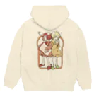 ClowZ ／ 渡瀬しぃのの【飯田テイケ×渡瀬しぃの】 Sewing Girls 🍞 Hoodie:back