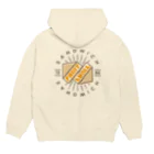 まるいねこのフルーツサンド Hoodie:back