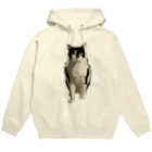 小鳥と映画館のカッコいいネコ Hoodie