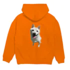 白柴犬 小梅の小梅っちを着る Hoodie:back