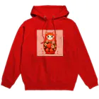 可愛い動物マトリョーシカの猫のマトリョーシカ（いちご） Hoodie