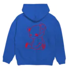 のほほん屋のGhost Bear Hoodie:back