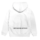 yamicubesのYAMI CUBES パーカー ホワイト Hoodie:back