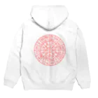 龍体文字の龍体文字（フトマニ図）背面プリント Hoodie:back