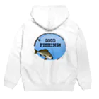 猫と釣り人のイサキ_1_C Hoodie:back