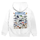 猫と釣り人のSaltwater fish_3C Hoodie:back