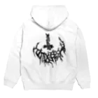 PARROTの退廃白 Hoodie:back