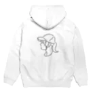 自由工房 suzuri店の帽子の女の子 Hoodie:back