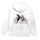 Iris EntertainmentのIris Entertainmentパーカー(プルオーバー・白) Hoodie:back