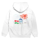 伊東マリナ　らぶりー日本ショップ！の画伯マリナの暖かな我が家 Hoodie:back